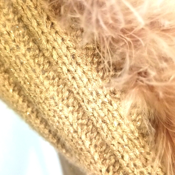 Chico's Feather Vest Wrap Jacket Topper Taupe Beige - FESTIVE & STUNNING! Sz M - Picture 5 of 16